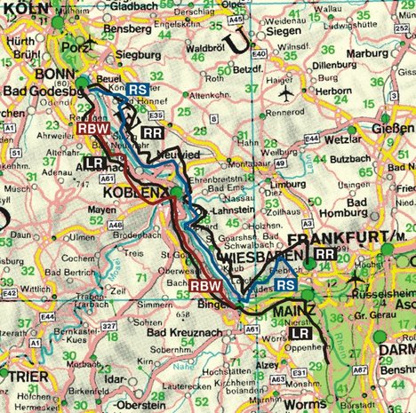 Rother - Rheinsteig - RheinBurgenWeg wandelgids