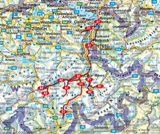 Rother - Schwabenkinder-Wege Schweiz und Liechtenstein wandelgids