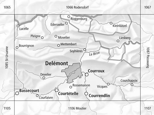 Swisstopo - 1086 Delémont