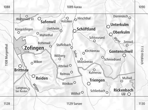 Swisstopo - 1109 Schöftland