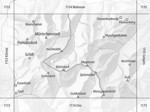 Swisstopo - 1154 Spitzmeilen