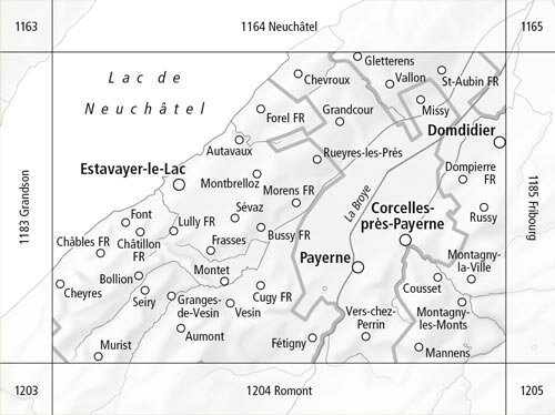 Swisstopo - 1184 Payerne