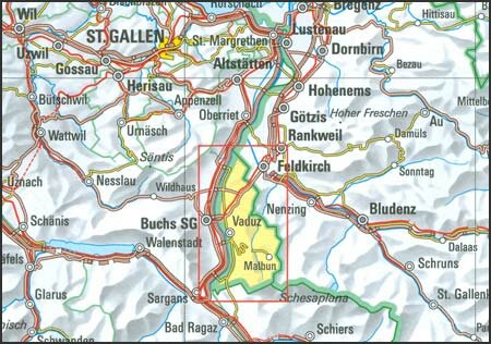 Swisstopo - 480 Fürstentum Liechtenstein