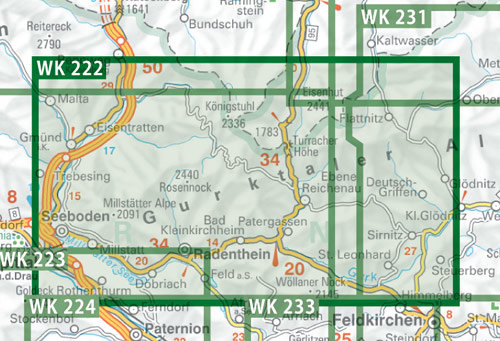 F&B - WK 222 Bad Kleinkirchheim-Nationalpark Nockberge-Millstätter See-Turracher Höhe-Radenthein