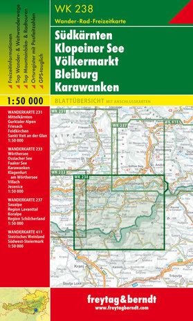 F&B - WK 238 Jauntal-Klopeiner See-Völkermarkt-Bleiburg-Steiner Alpen