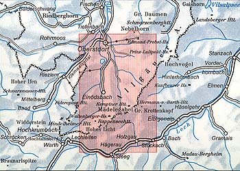 OeAV - Alpenvereinskarte 2/1 Allgäuer - Lechtaler Alpen West (Weg)