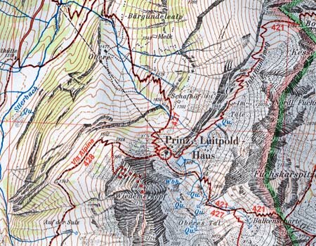 OeAV - Alpenvereinskarte 2/2 Allgäuer - Lechtaler Alpen Ost (Weg)