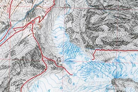 OeAV - Alpenvereinskarte 30/2 Ötztaler Alpen, Weißkugel (Weg)
