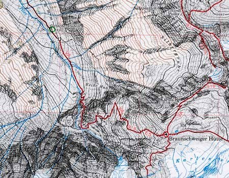 OeAV - Alpenvereinskarte 30/5 Ötztaler Alpen, Geigenkamm (Weg)