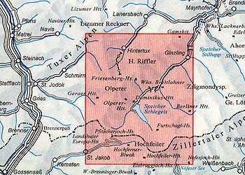 OeAV - Alpenvereinskarte 35/1 Zillertaler Alpen West (Weg)