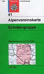 OeAV - Alpenvereinskarte 41 Schobergruppe (Weg + Ski)