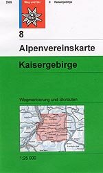 OeAV - Alpenvereinskarte 8 Kaisergebirge (Weg + Ski)