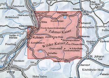 OeAV - Alpenvereinskarte 8 Kaisergebirge (Weg + Ski)