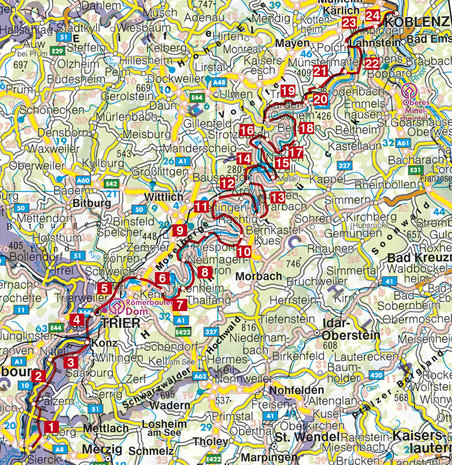 Rother - Moselsteig wandelgids