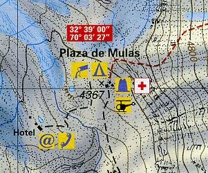 Climbing Map - Cerro Aconcagua