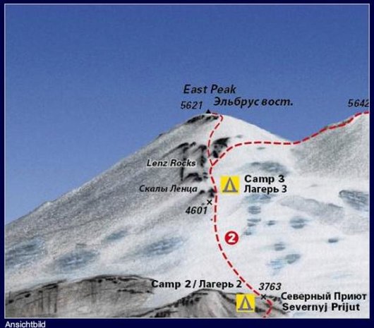 Climbing Map - Elbrus