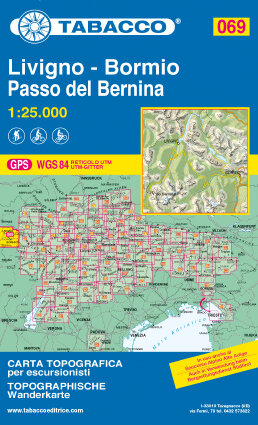 Tabacco - 069 Livigno - Bormio - Passo del Bernina
