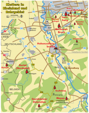 Geoquest - Kletterführer Rheintal - mit Eifel und Ruhrgebiet