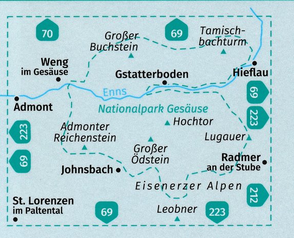 Kompass - WK 206 Nationalpark Gesäuse