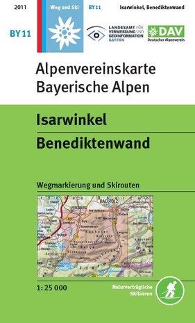 OeAV - Alpenvereinskarte BY11 Isarwinkel - Benediktenwand (Weg + Ski)