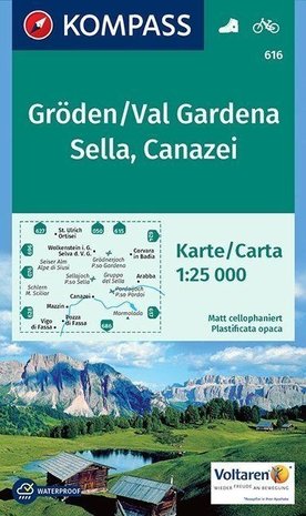 Kompass - WK 616 Val Gardena - Sella - Canazei
