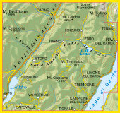 Tabacco - 071 Prealpi Gardesane - Tremalzo - Valle di Ledro - L. d'Idro