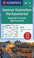 Kompass - WK 657 Sextner Dolomiten - Hochpustertal