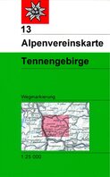 OeAV - Alpenvereinskarte 13 Tennengebirge (Weg)