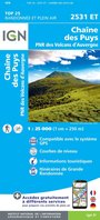 IGN - 2531ET Chaîne des Puys