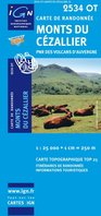 IGN - 2534OT Monts du Cézallier