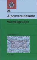 OeAV - Alpenvereinskarte 28 Verwallgruppe (Weg)