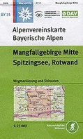 OeAV - Alpenvereinskarte BY15 Mangfallgebirge Mitte, Spitzingsee, Rotwand (Weg + Ski)