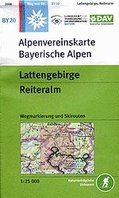 OeAV - Alpenvereinskarte BY20, Lattengebirge, Reiteralm (Weg + Ski)