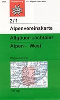 OeAV - Alpenvereinskarte 2/1 Allgäuer - Lechtaler Alpen West (Weg) OeAV - Alpenvereinskarte 2/1 Allgäuer - Lechtaler Alpen West (Weg)