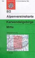 OeAV - Alpenvereinskarte 5/2 Karwendelgebirge Mitte (Weg)