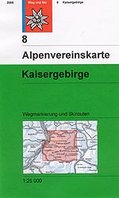 OeAV - Alpenvereinskarte 8 Kaisergebirge (Weg + Ski)