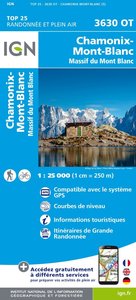 IGN - 3630OT Chamonix - Massif du Mont Blanc